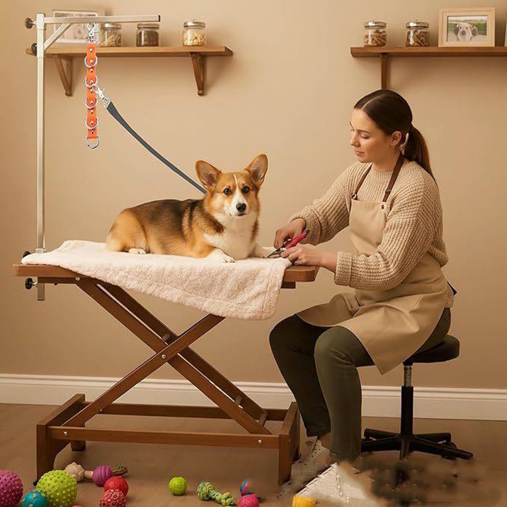 Boucles d'extension de toilettage pour chiens, sangles de Table, laisse pour Table de bain