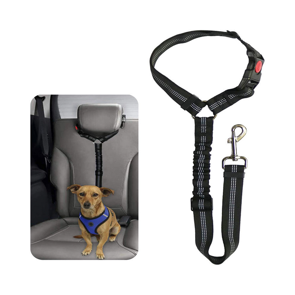 Laisse réfléchissante de ceinture de sécurité de voiture d'animal familier de polyester durable Anti-Rush