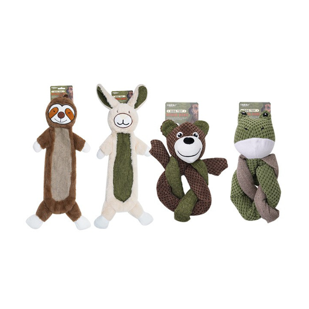 Jouets en peluche en forme de poulpe, de paresseux, de lapin, d'ours, de grenouille et de poussin