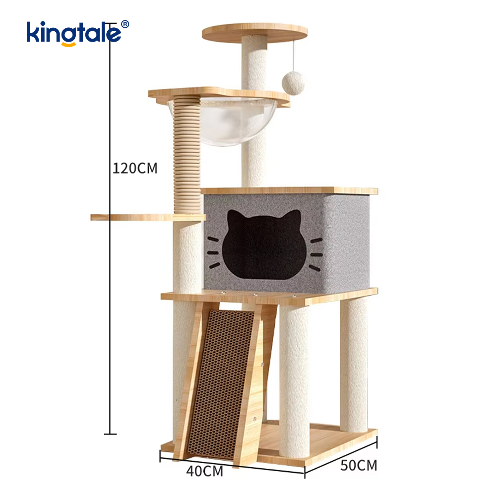 Arbre à chat en feutre MDF