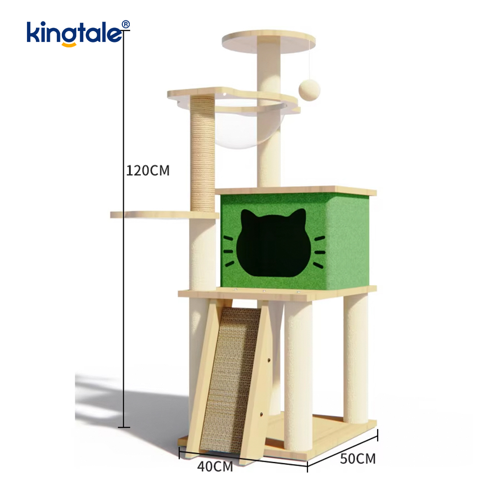 Arbre à chat en feutre MDF