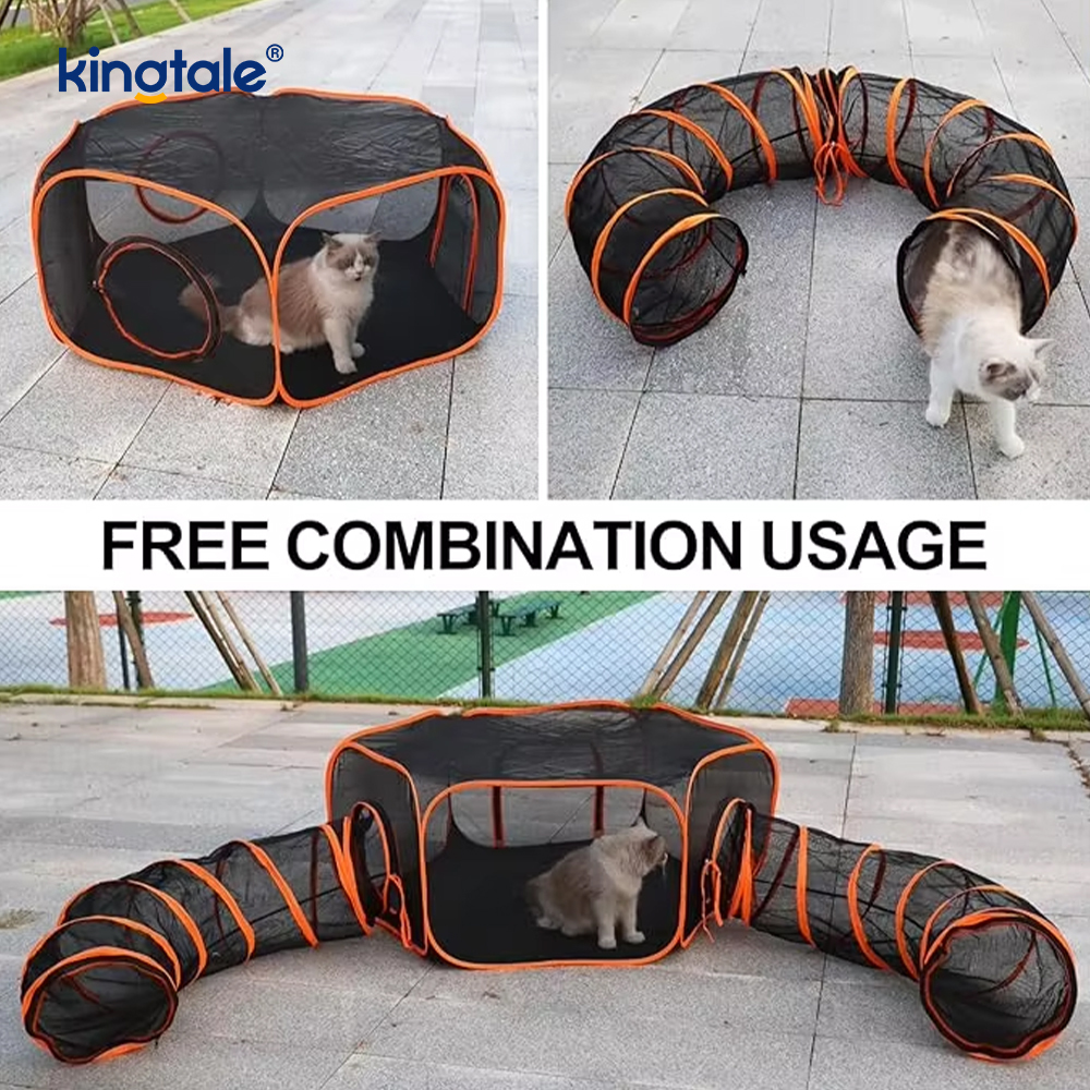 Tube de tunnel pour chat de compagnie, jouets pliables pour chat