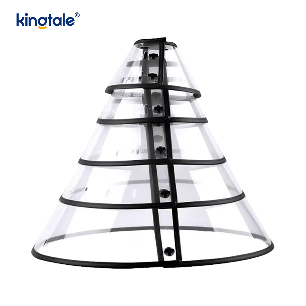Kingtale – collier de récupération réglable et souple pour animaux de compagnie, pour chiens et chats, en plastique solide et durable, cône de protection personnalisé en plastique