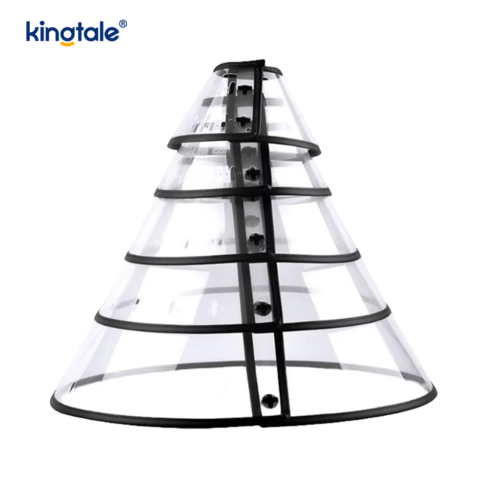 Kingtale – collier de récupération réglable et souple pour animaux de compagnie, pour chiens et chats, en plastique solide et durable, cône de protection personnalisé en plastique