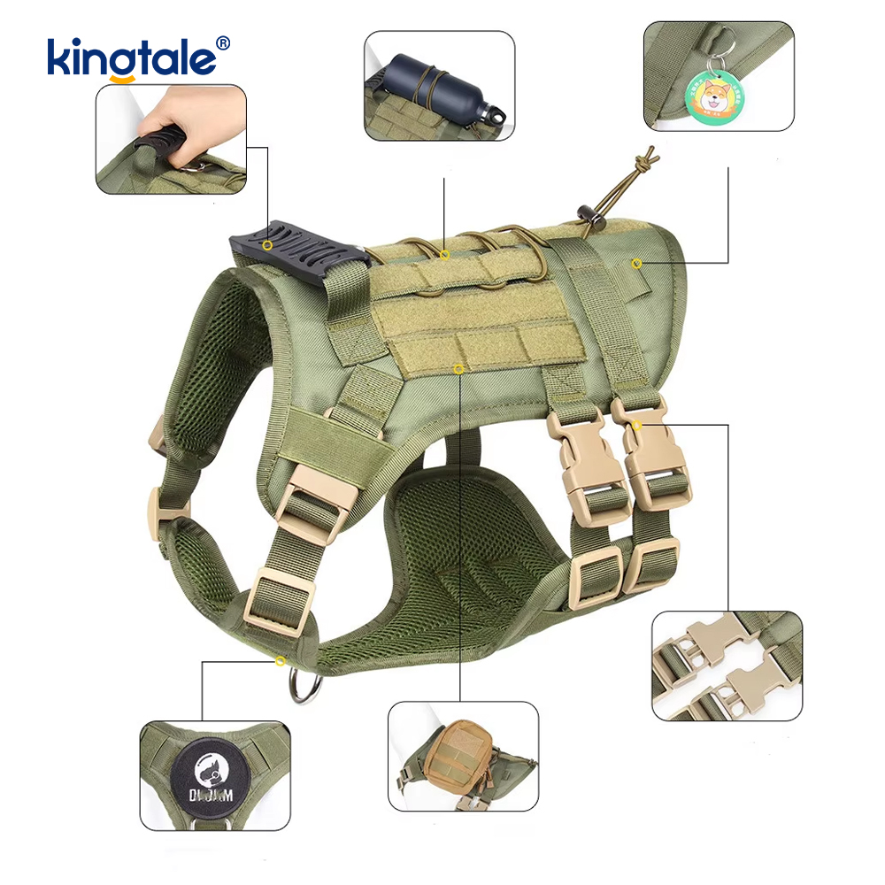 Harnais pour chien militaire