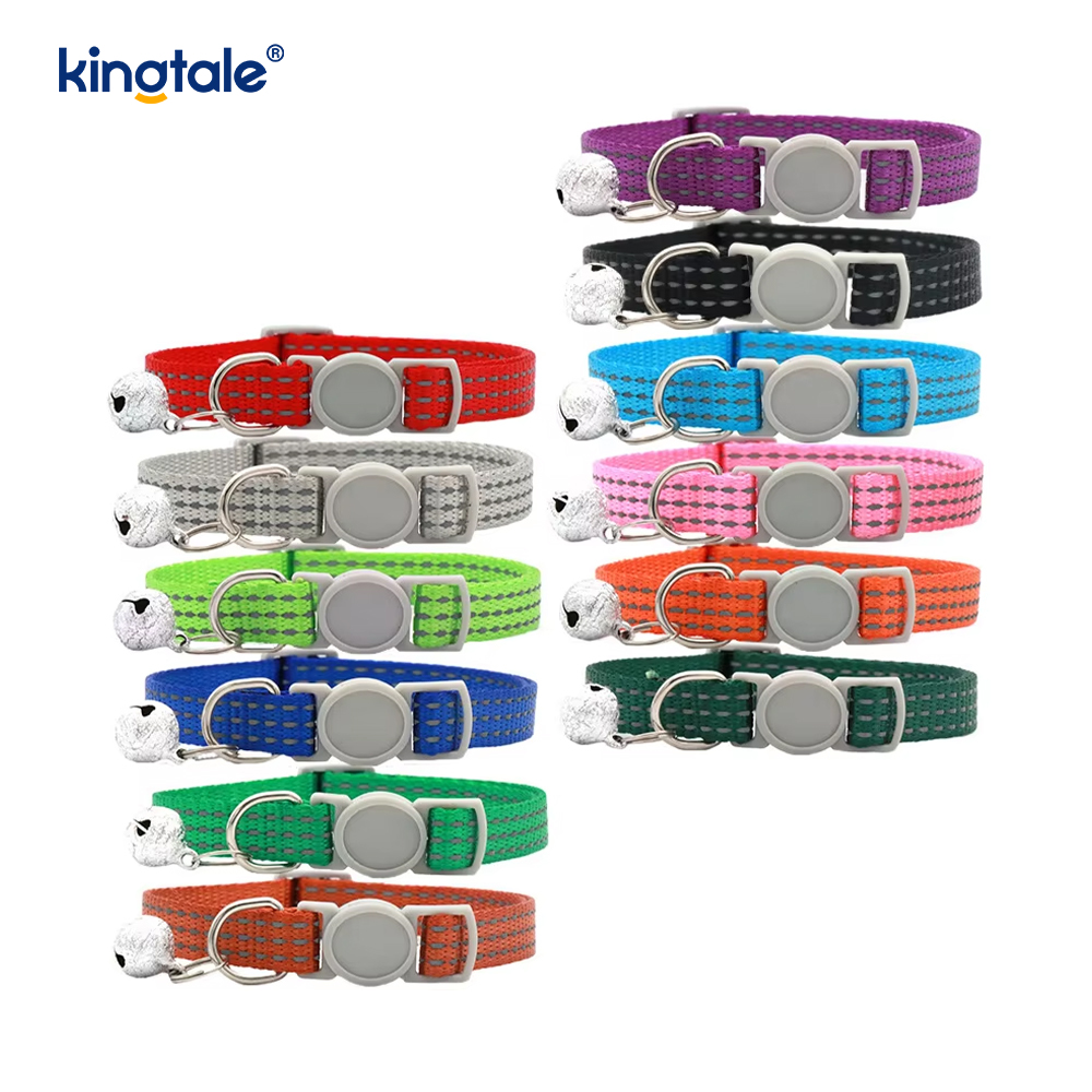 Collier réfléchissant pour chat avec cloche