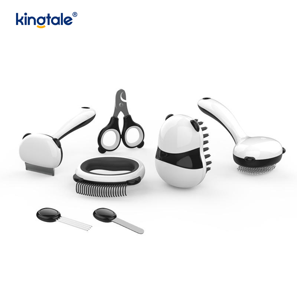 Ensemble de produits de nettoyage pour animaux de compagnie, brosse de bain modèle Panda