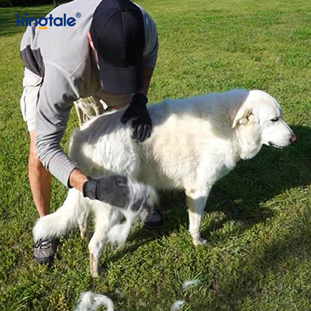 Gant d'épilation pour animaux de compagnie, gant de toilettage doux, brosse, gant de démêlage