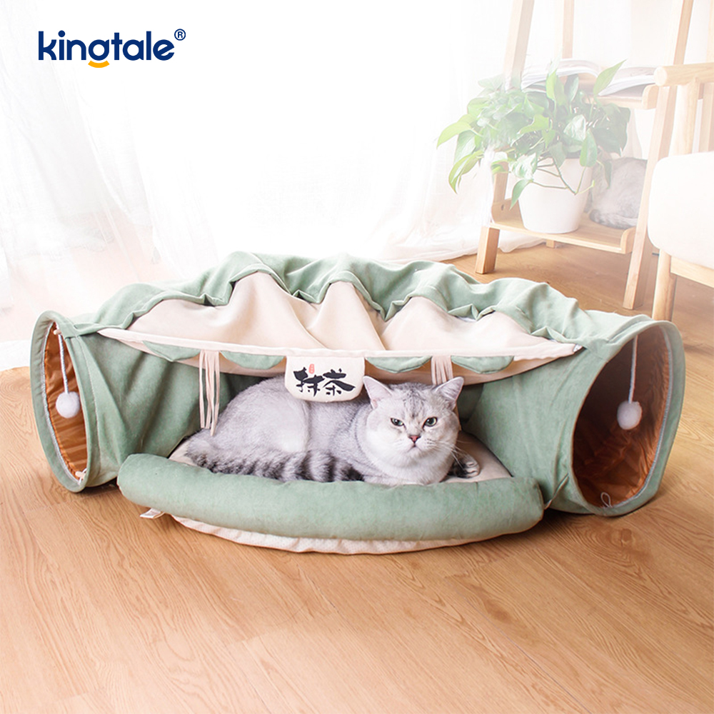 Tunnel de jeu pliable pour chat, jouet interactif, labyrinthe, maison pour chat, Tunnels d'intérieur