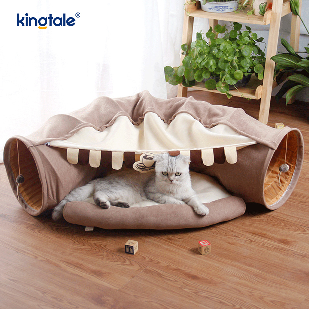 Tunnel de jeu pliable pour chat, jouet interactif, labyrinthe, maison pour chat, Tunnels d'intérieur