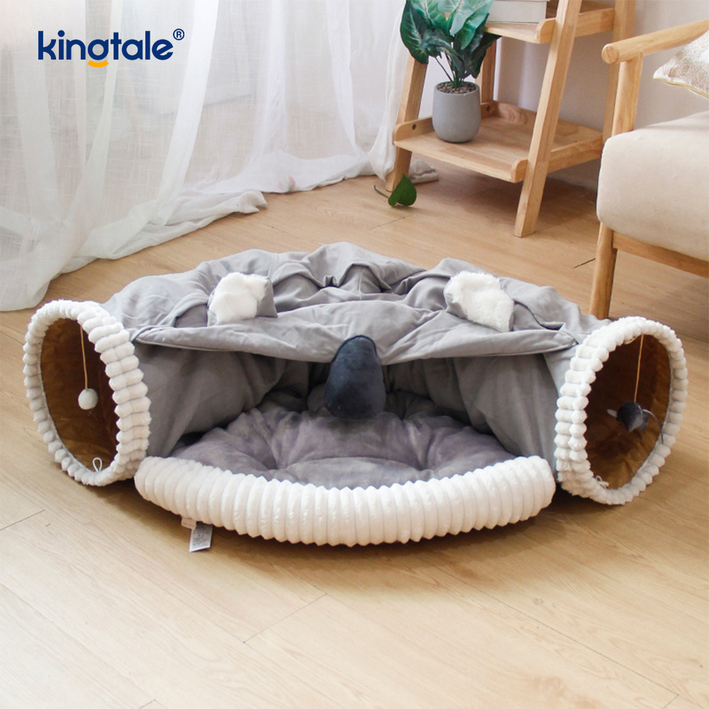 Tunnel de jeu pliable pour chat, jouet interactif, labyrinthe, maison pour chat, Tunnels d'intérieur