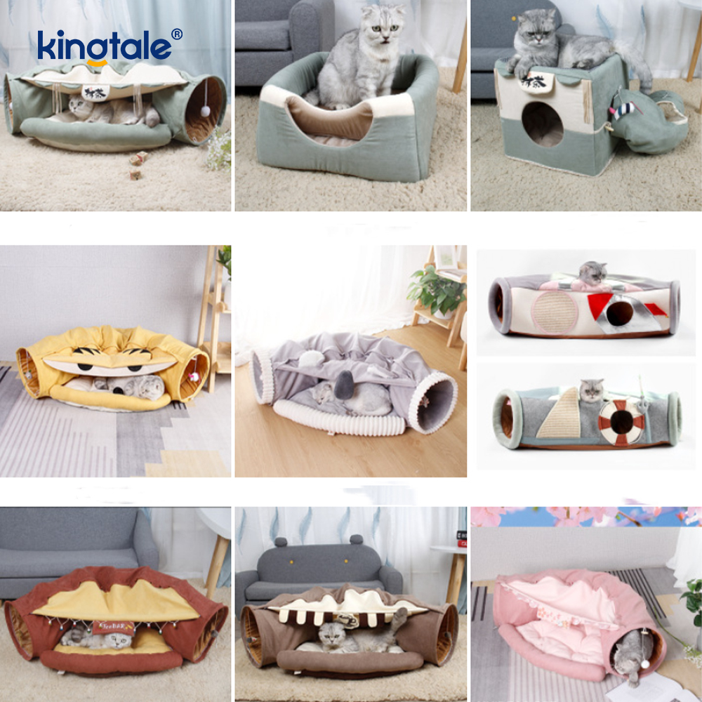 Tunnel de jeu pliable pour chat, jouet interactif, labyrinthe, maison pour chat, Tunnels d'intérieur