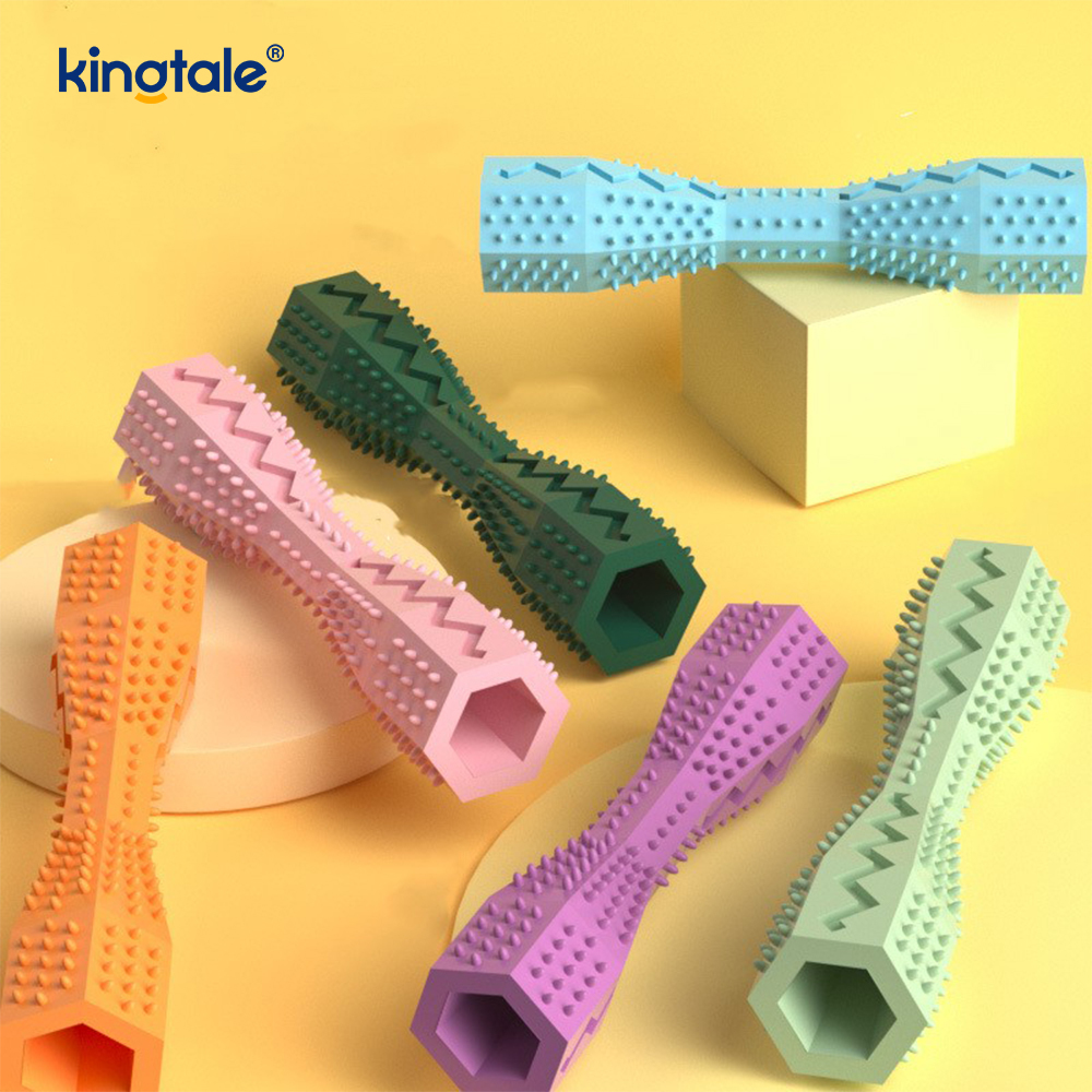 Jouets hexagonaux de dentition et de soins dentaires pour animaux de compagnie, pour nettoyer les dents
