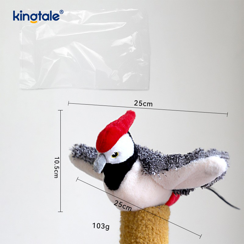 Jouet en peluche pour animaux de compagnie, simulation de moineau, pour toutes les races, chat, jouets à herbe à chat, moineau