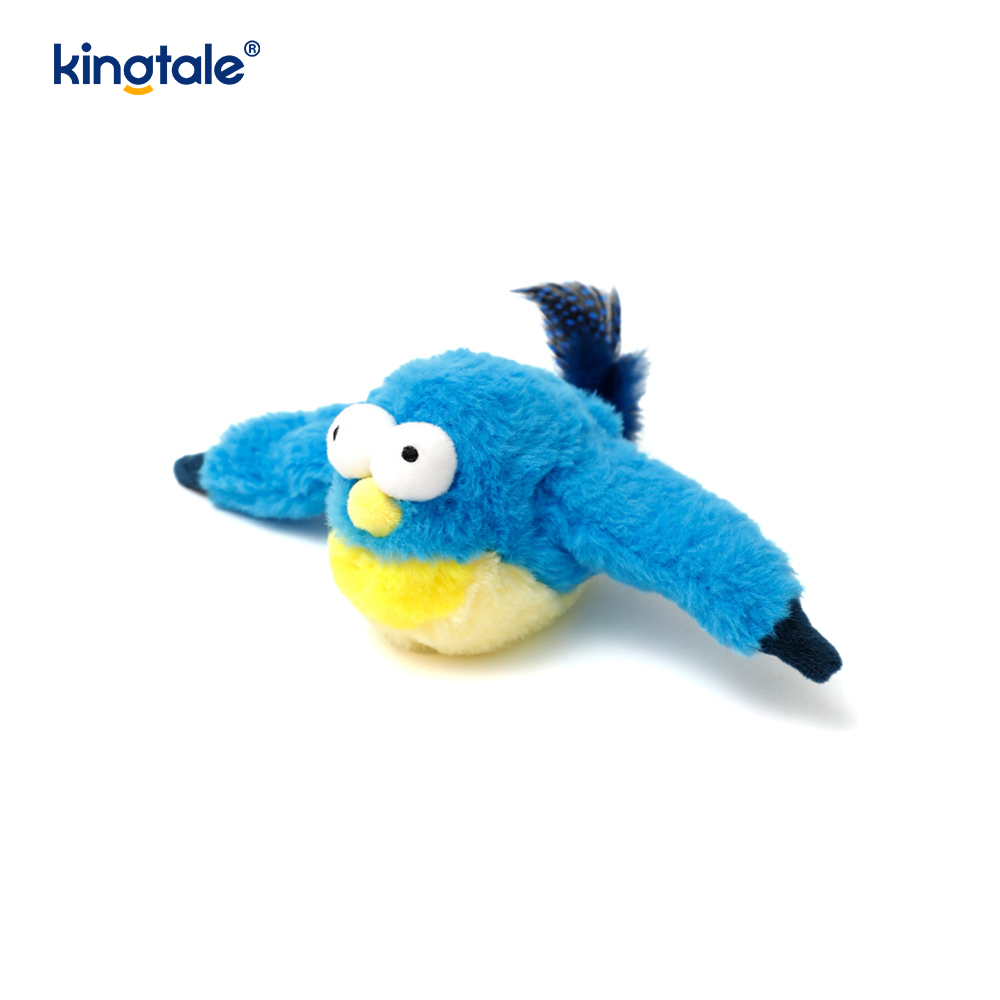 Jouet en peluche pour animaux de compagnie, simulation de moineau, pour toutes les races, chat, jouets à herbe à chat, moineau