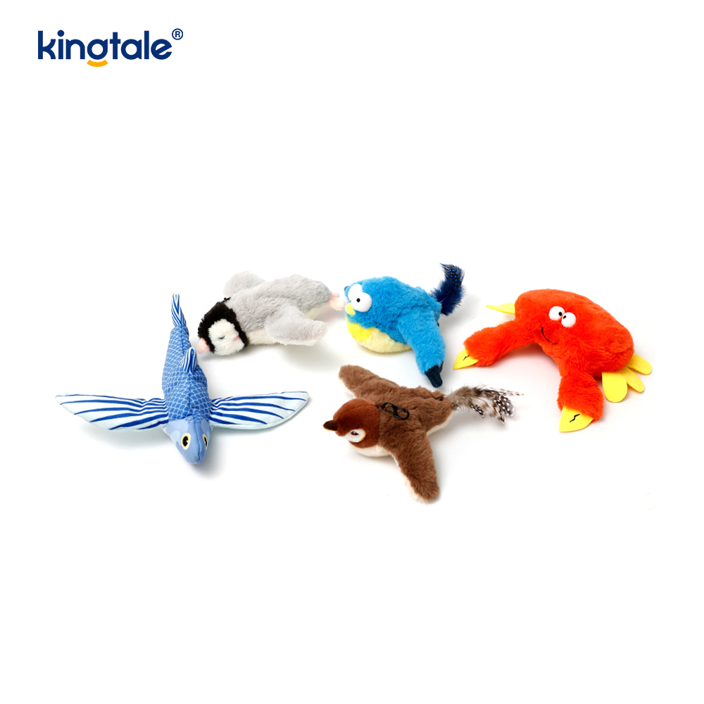 Jouet en peluche pour animaux de compagnie, simulation de moineau, pour toutes les races, chat, jouets à herbe à chat, moineau