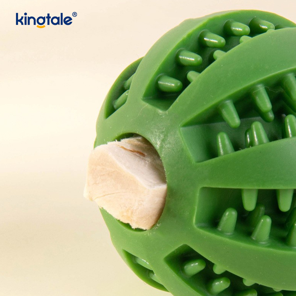 Balle de friandises en caoutchouc à mâcher extractible pour chien, jouet pour l'intérieur et l'extérieur