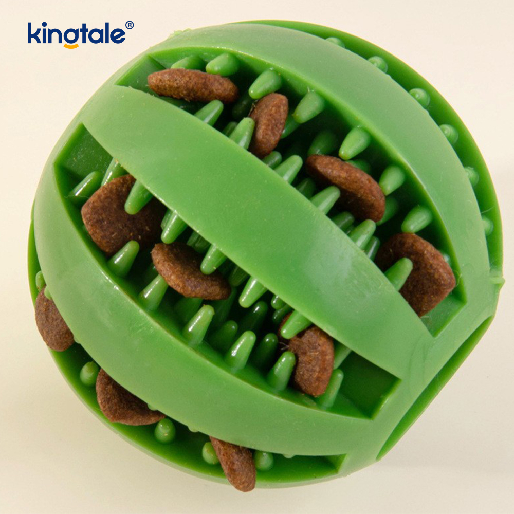 Balle de friandises en caoutchouc à mâcher extractible pour chien, jouet pour l'intérieur et l'extérieur