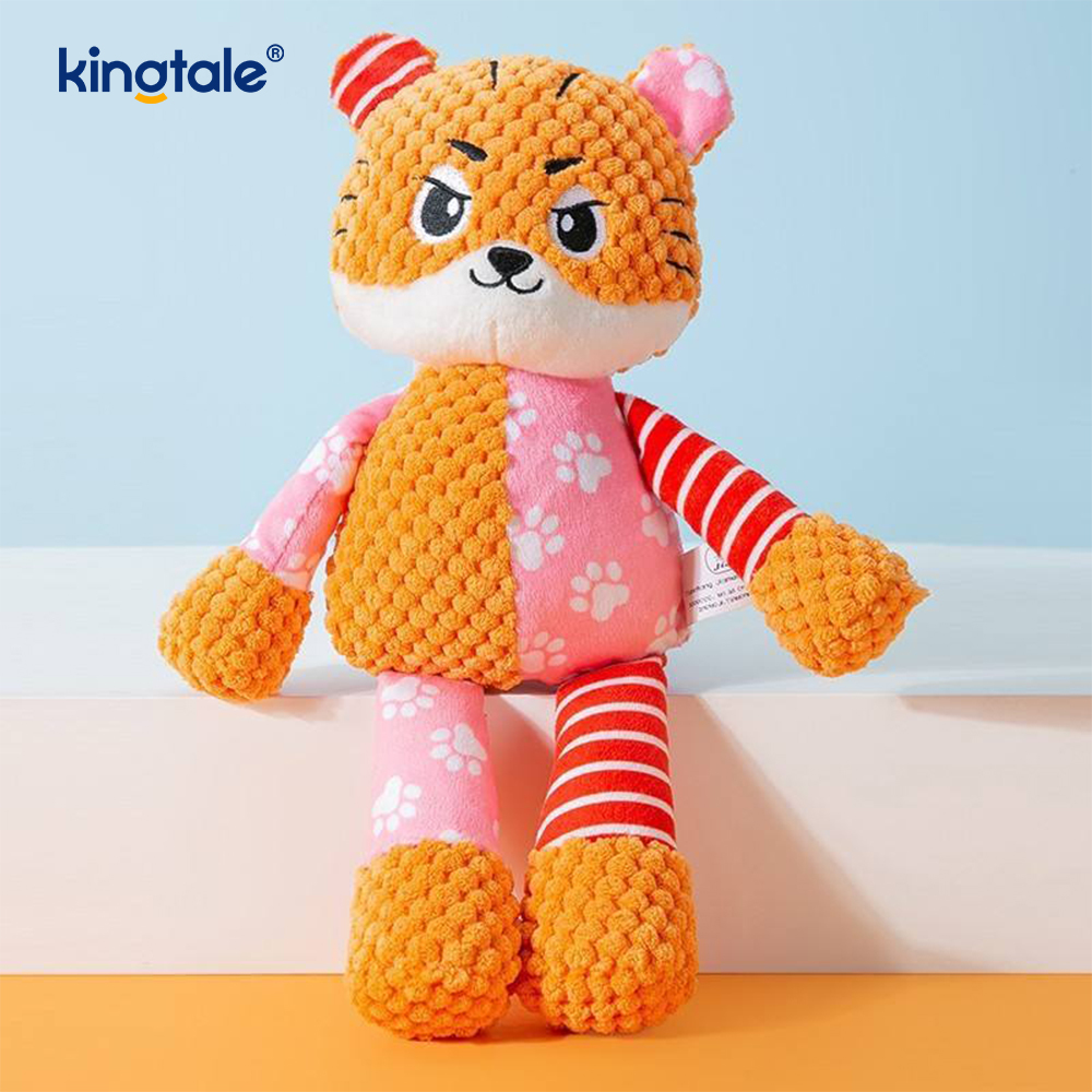Jouet doux d'animal familier de peluche d'éléphant bleu avec le tissu bleu lavable en machine