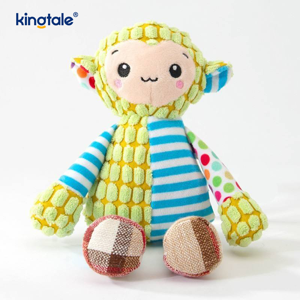 Jouet doux d'animal familier de peluche d'éléphant bleu avec le tissu bleu lavable en machine