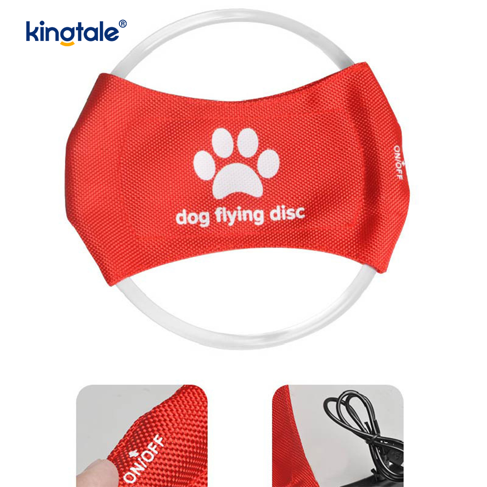 Frisbee lumineux pour animaux de compagnie, haute visibilité, entraînement pour animaux de compagnie, lancer, jeu pour l'exercice