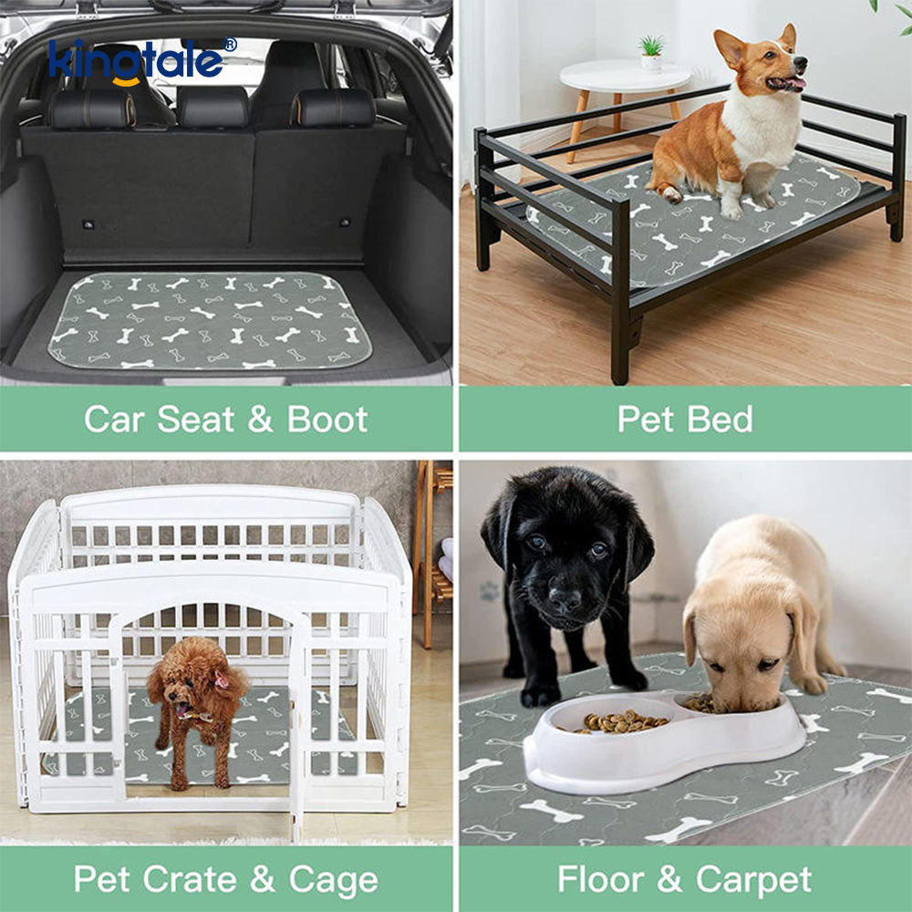 Tapis à langer réutilisable pour animaux de compagnie, pour sol, antidérapant, lavable, pour pipi, pour chiens