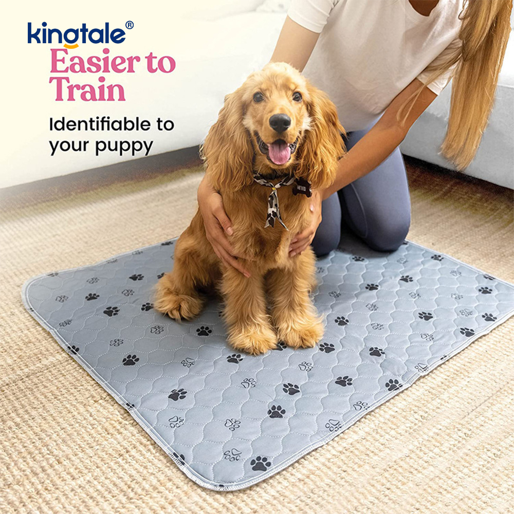 Tapis à langer réutilisable pour animaux de compagnie, pour sol, antidérapant, lavable, pour pipi, pour chiens