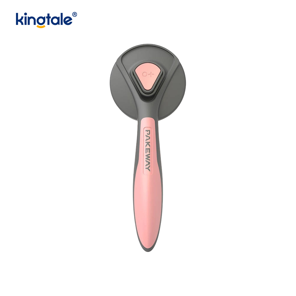 Brosse lisse autonettoyante, râteau de toilettage pour animaux de compagnie et peigne anti-puces pour chiens