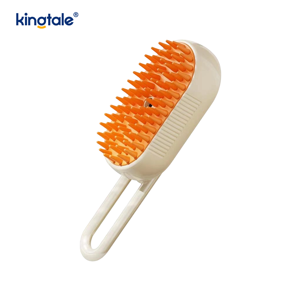 Brosse à vapeur pour chat 3 en 1, brosse pour animaux de compagnie, Massage en Silicone, peigne pour enlever les poils de chien