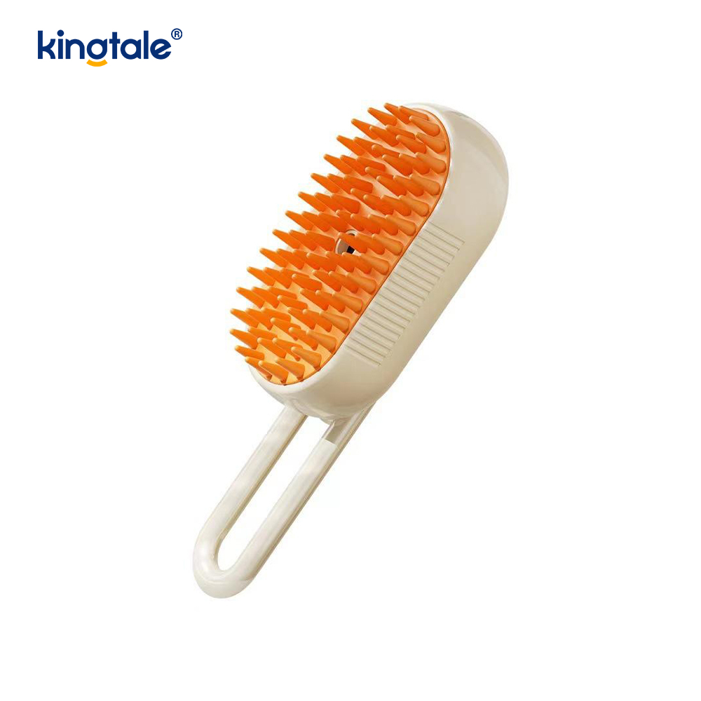 Brosse à vapeur pour chat 3 en 1, brosse pour animaux de compagnie, Massage en Silicone, peigne pour enlever les poils de chien
