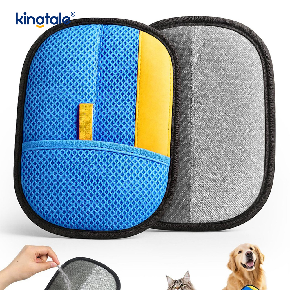 Gant d'épilation pour animaux de compagnie pour chats et chiens nouvellement Pro gants d'épilation électrostatique à cinq doigts pour animaux de compagnie
