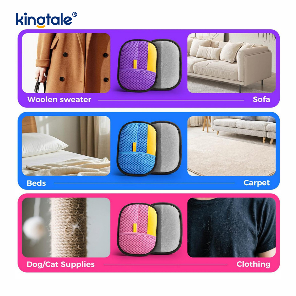 Gant d'épilation pour animaux de compagnie pour chats et chiens nouvellement Pro gants d'épilation électrostatique à cinq doigts pour animaux de compagnie