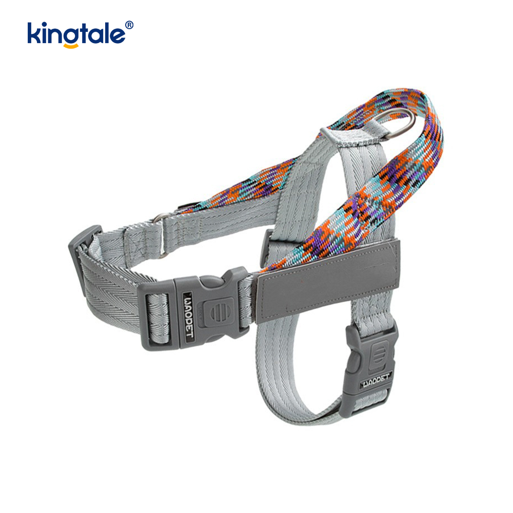 Harnais réfléchissant pour chien avec sangle en nylon tressé développée