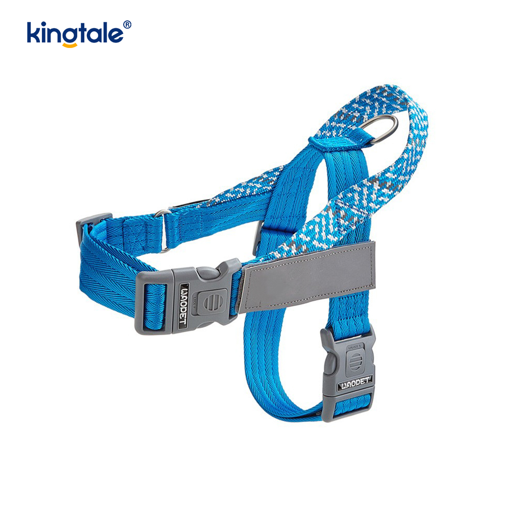 Harnais réfléchissant pour chien avec sangle en nylon tressé développée