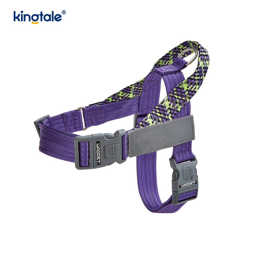 Harnais réfléchissant pour chien avec sangle en nylon tressé développée