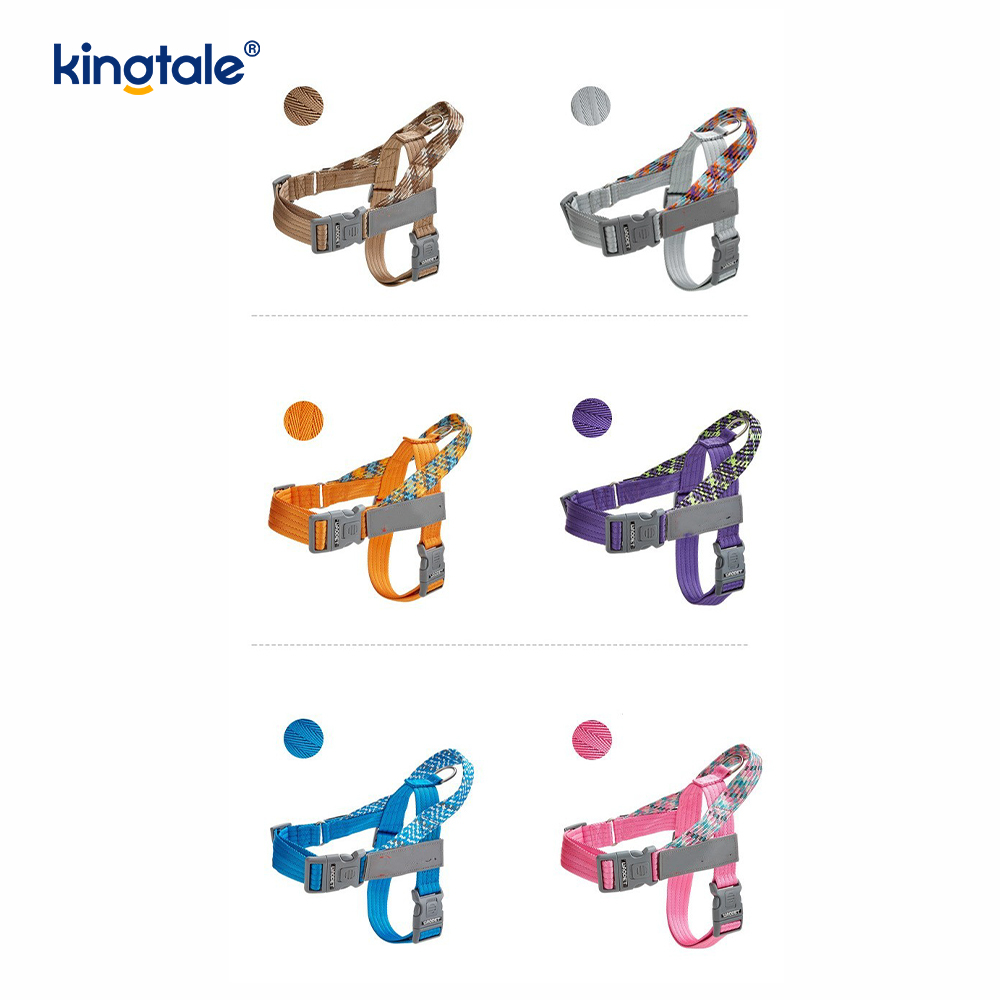 Harnais réfléchissant pour chien avec sangle en nylon tressé développée