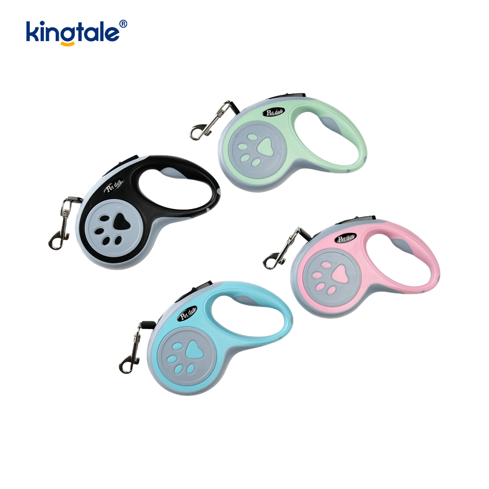 Laisse rétractable pour chien, rétractable à 360°, laisse en nylon sans enchevêtrement