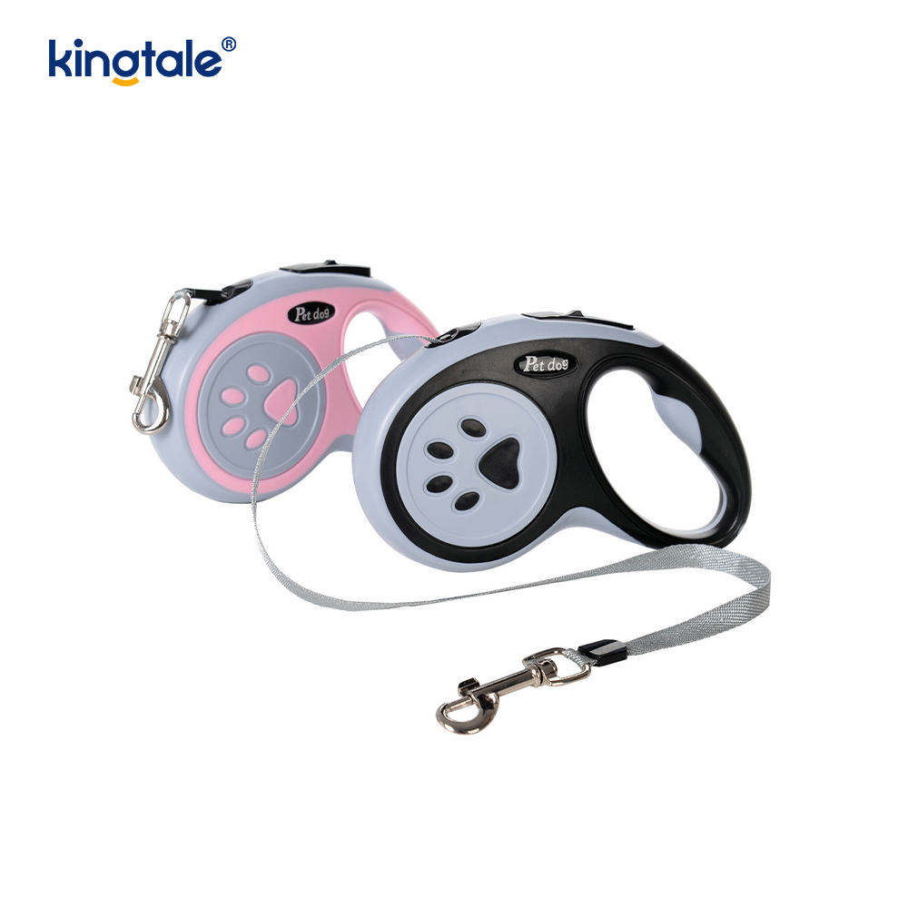 Laisse rétractable pour chien, rétractable à 360°, laisse en nylon sans enchevêtrement