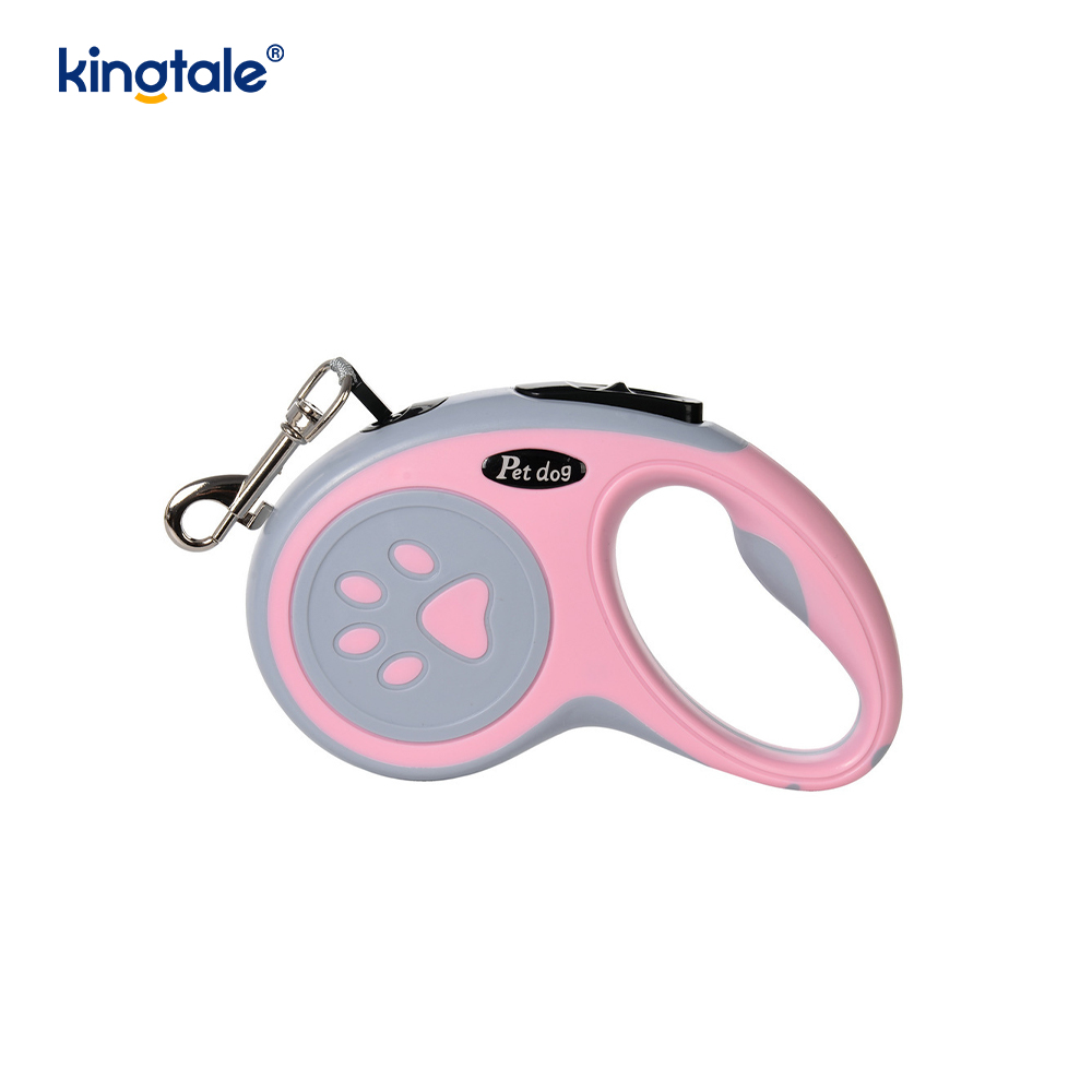 Laisse rétractable pour chien, rétractable à 360°, laisse en nylon sans enchevêtrement
