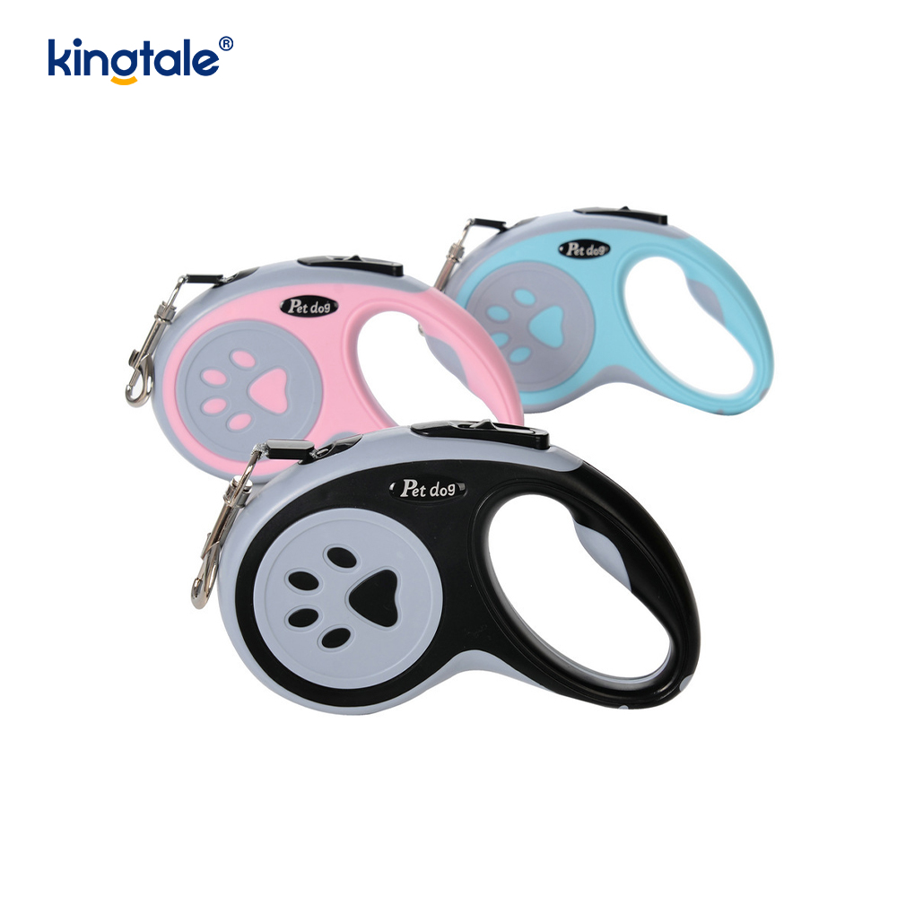 Laisse rétractable pour chien, rétractable à 360°, laisse en nylon sans enchevêtrement