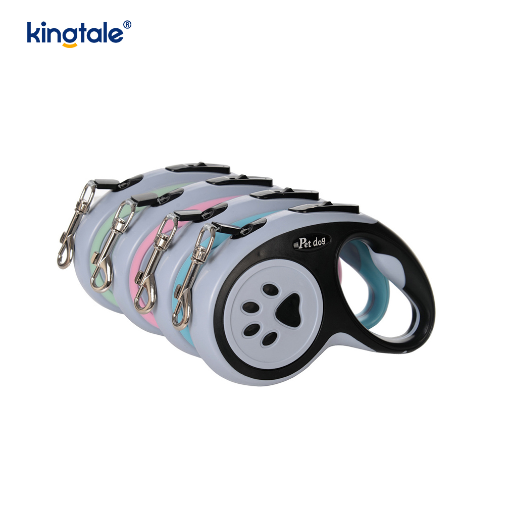 Laisse rétractable pour chien, rétractable à 360°, laisse en nylon sans enchevêtrement