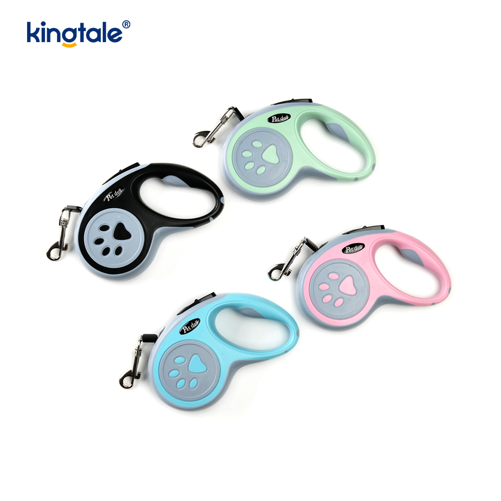 Laisse rétractable pour chien, rétractable à 360°, laisse en nylon sans enchevêtrement