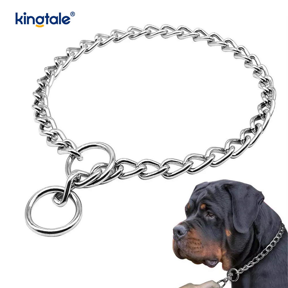 Chaîne lourde de chaîne de glissement de collier d'étranglement de chien de formation en métal pour des chiens