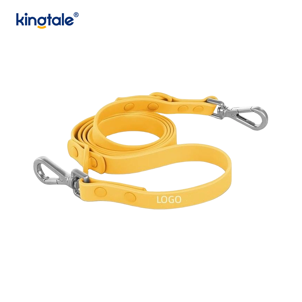 Collier de laisse de harnais de chien léger en PVC réglable pour animaux de compagnie personnalisé sans traction