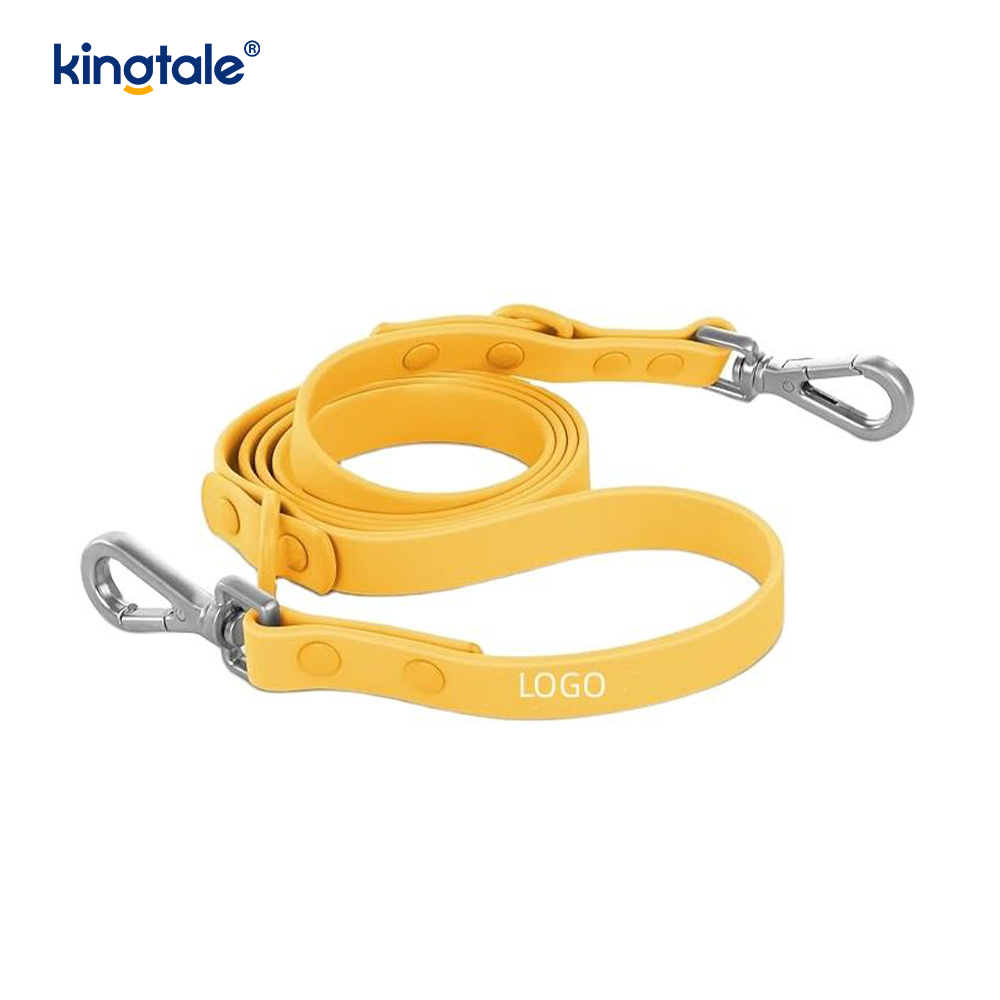 Collier de laisse de harnais de chien léger en PVC réglable pour animaux de compagnie personnalisé sans traction