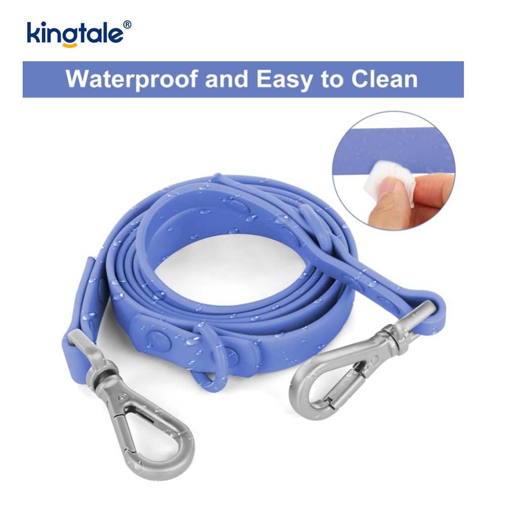 Collier de laisse de harnais de chien léger en PVC réglable pour animaux de compagnie personnalisé sans traction