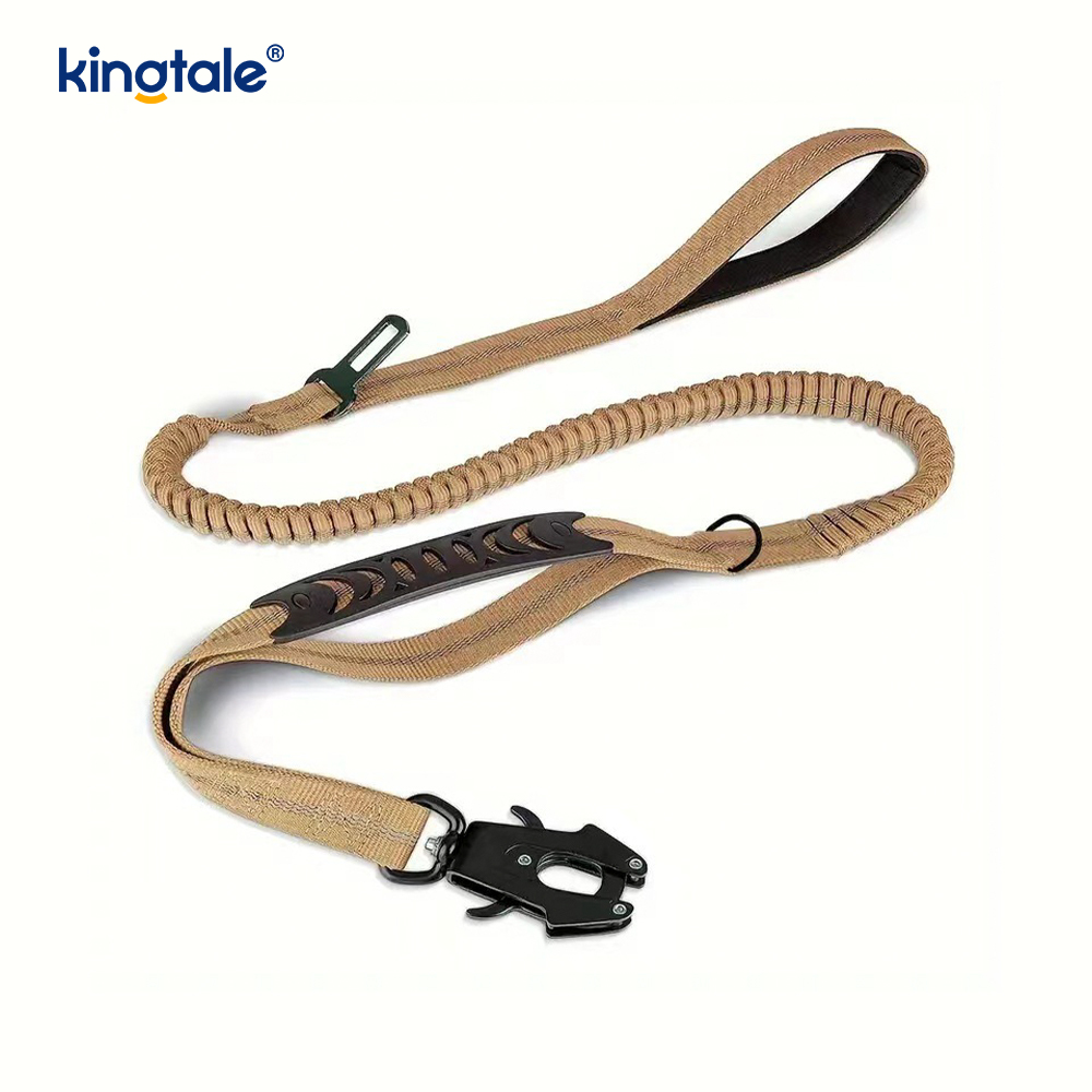 Laisse pour chien robuste 4 en 1 avec ceinture de sécurité de voiture et poignée rembourrée douce