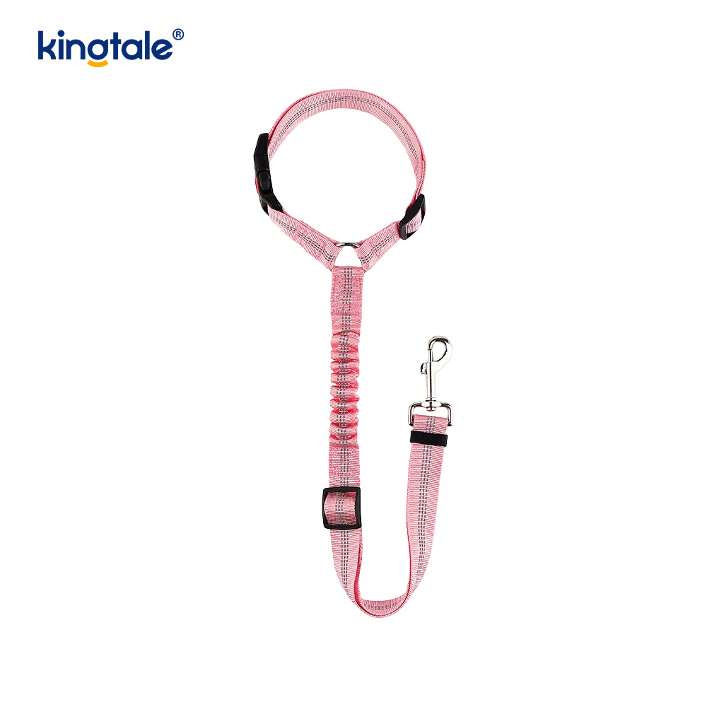 Laisse de ceinture de sécurité de voiture pour animaux de compagnie réfléchissante en polyester durable Anti-Rush Anti-Rush