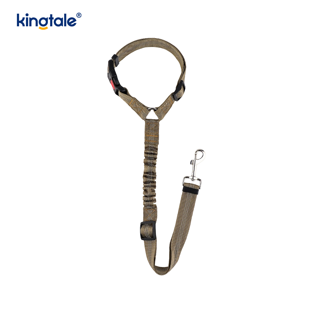 Laisse de ceinture de sécurité de voiture pour animaux de compagnie réfléchissante en polyester durable Anti-Rush Anti-Rush
