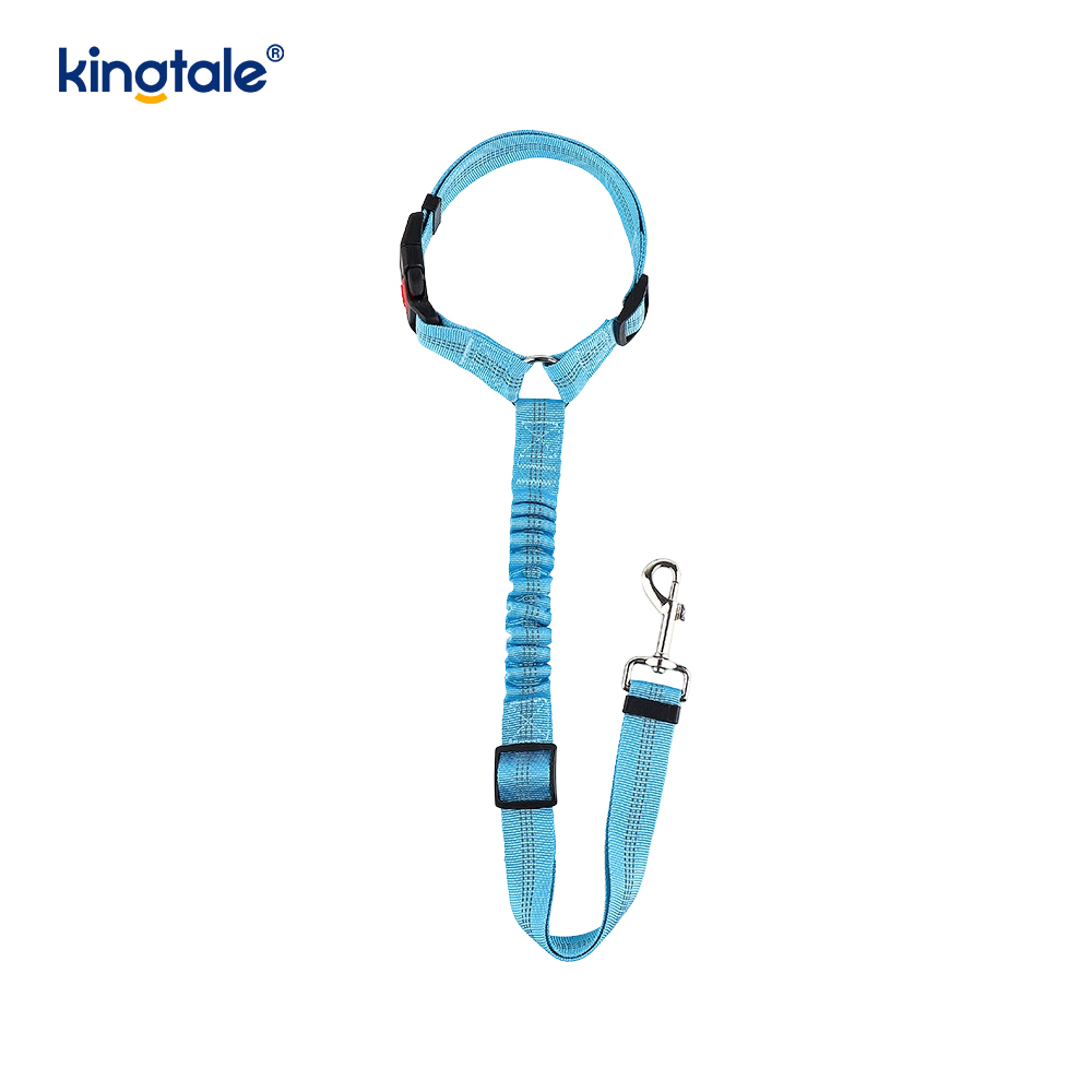 Laisse de ceinture de sécurité de voiture pour animaux de compagnie réfléchissante en polyester durable Anti-Rush Anti-Rush